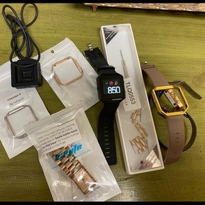 Fitbit Blaze Watch EUC with Bands & Accessories